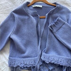 Zara Purple Knit Sweater